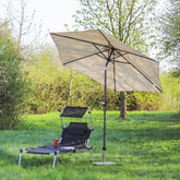 Sekey 270 cm aluminum parasol with crank, sun protection UV50+